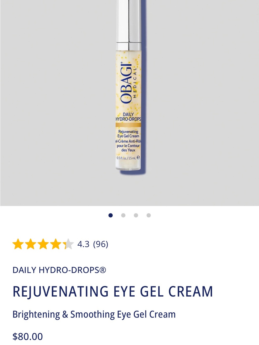 Obagi Rejuvenating Eye Gel Cream